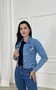 Jaqueta Jeans Com Lixadinhos Sem Bolso 