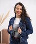 Jaqueta Jeans Com Lixados Barra Tradicional Decidida