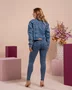 Jaqueta Jeans Cropped Detalhe 