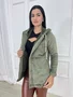 Parka De Cotele Total Peluciada Com Bolso E Capuz 