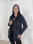 Parka Suedi Total Peluciada Com Bolso E Capuz