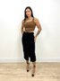Saia Midi De Cotele Com Cinto E Fenda Frontal 