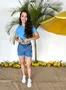 Shorts Jeans Boy Barra Dobrada Com Cinto E Lixados 