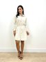 Vestido Chamise Com Botoes E Cinto De Linho  