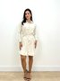 Vestido Chamise Com Botoes E Cinto De Linho  